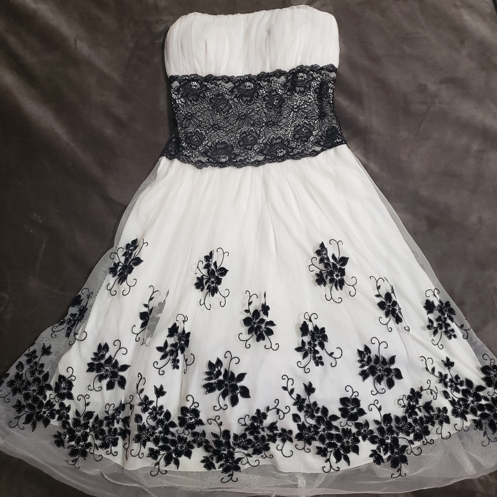 Women's Tulle Lace Glitter Fitted Formal